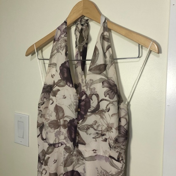 Dynamite Classy Floral Halter Dress - Picture 3 of 8